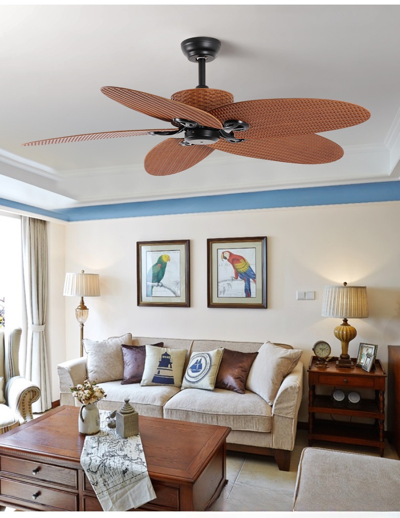 Industrial Style Ceiling Fan Light for Restaurant and Living Room