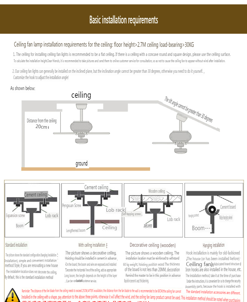 American Style Ceiling Fan