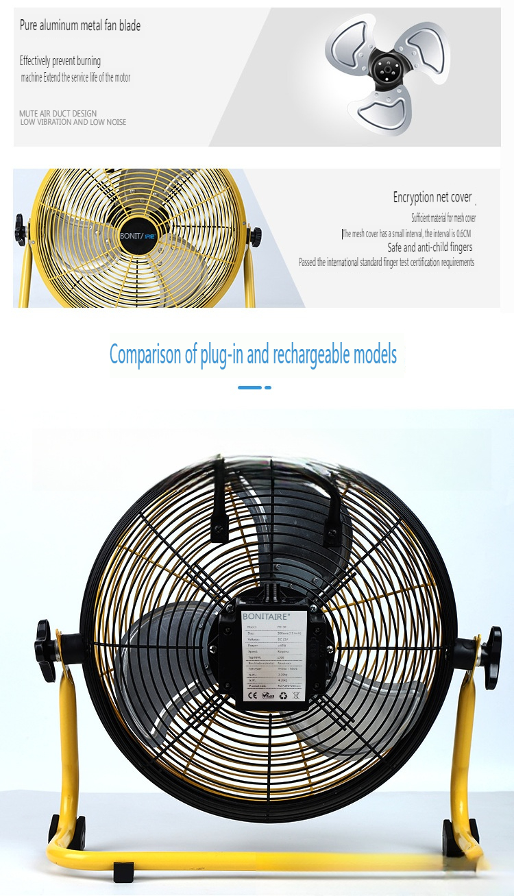 Portable Outdoor Rechargeable Fan 