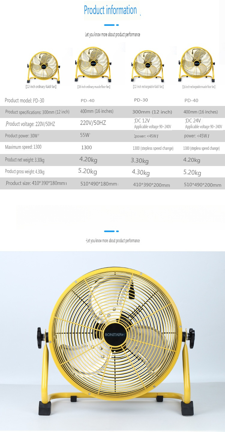 Portable Outdoor Rechargeable Fan 