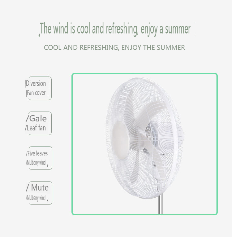 Solar Rechargeable Standing Fan