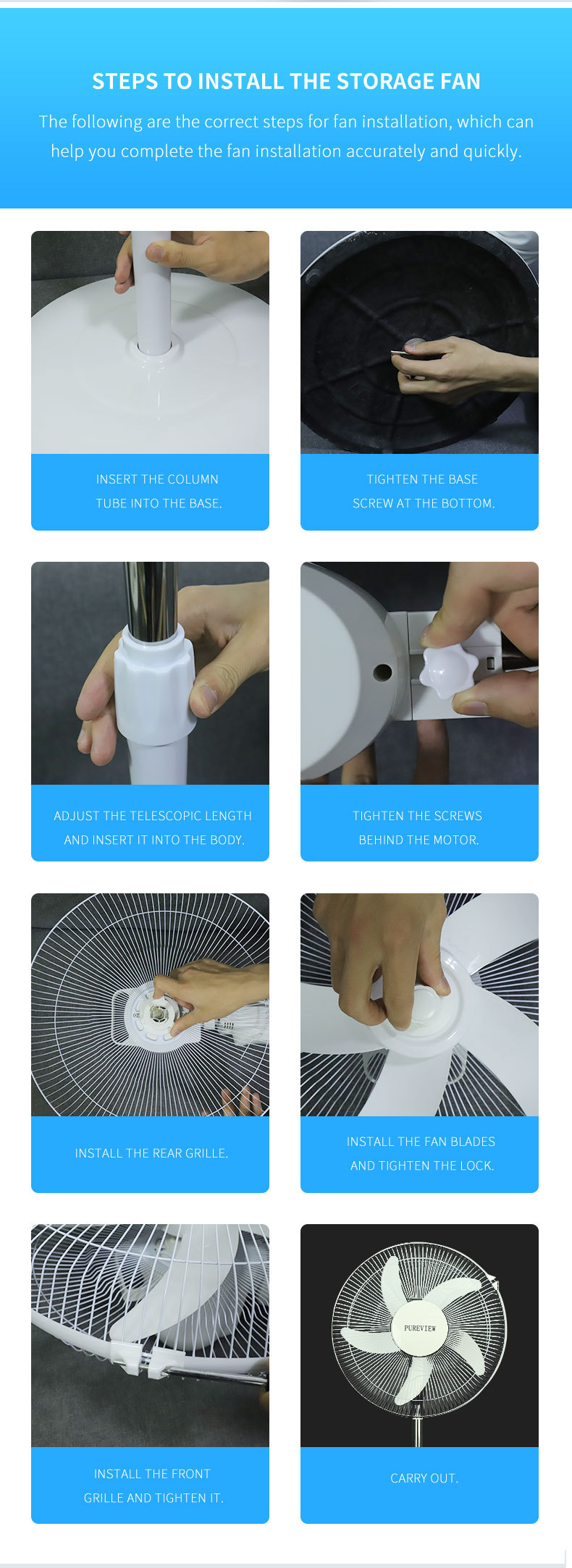 Solar Fan with Remote Control