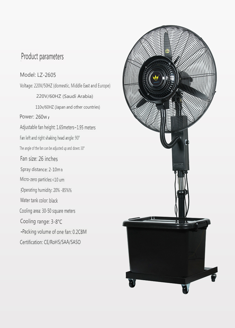 Commercial Industrial Misting Fan