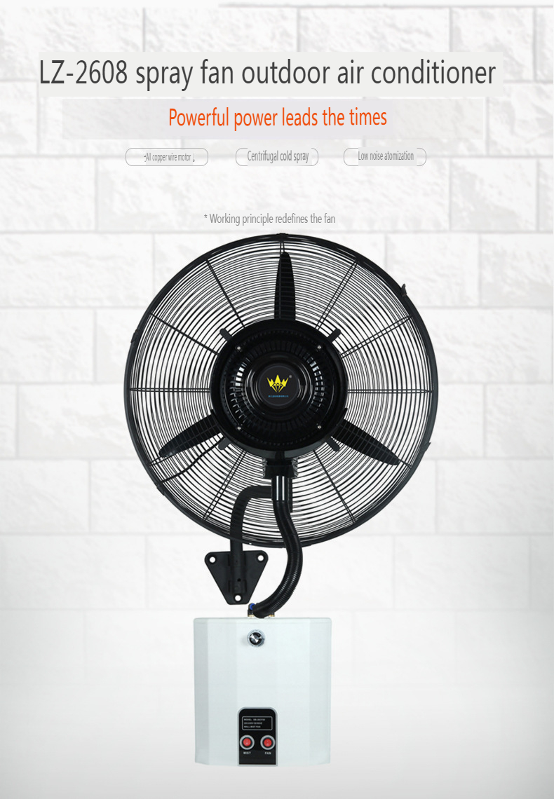 Industrial Wall-Mounted Misting Fan