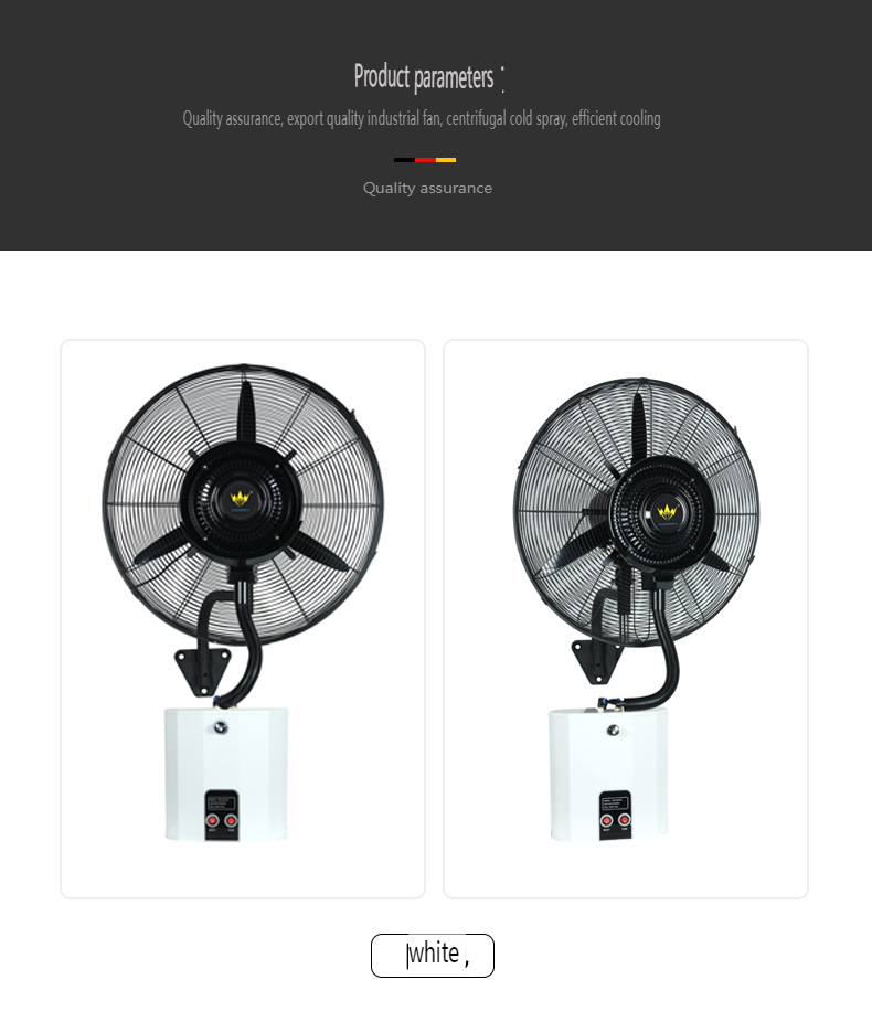 Industrial Wall-Mounted Misting Fan