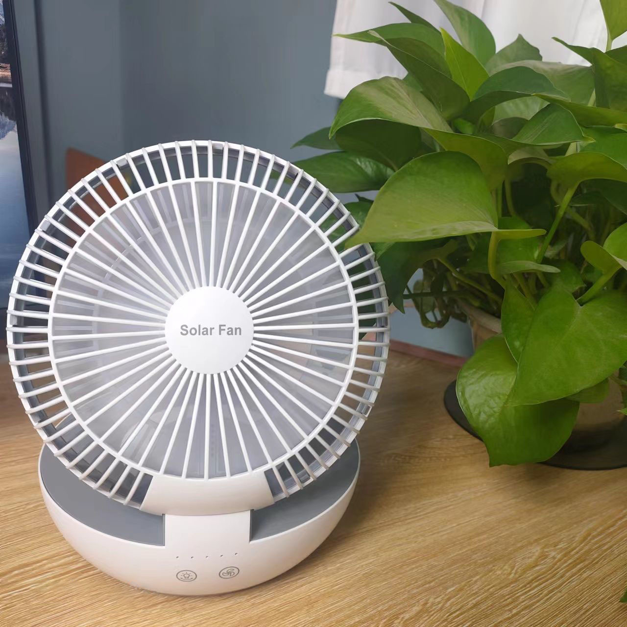 Portable Solar Foldable Desktop Fan 