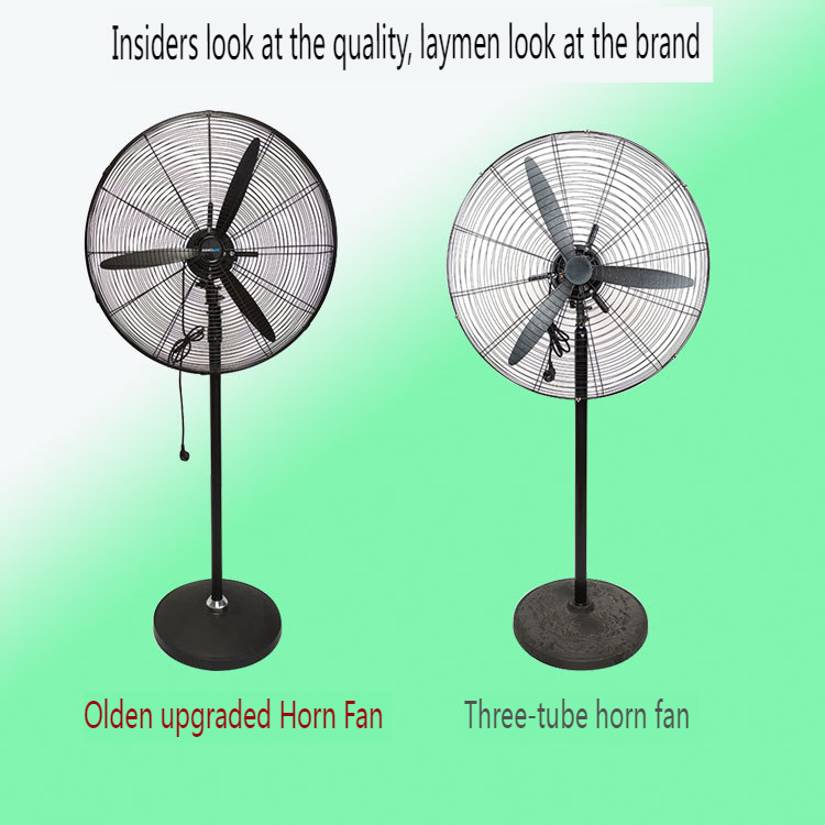 High-Power Industrial Floor and Wall-Mounted Horn Fan