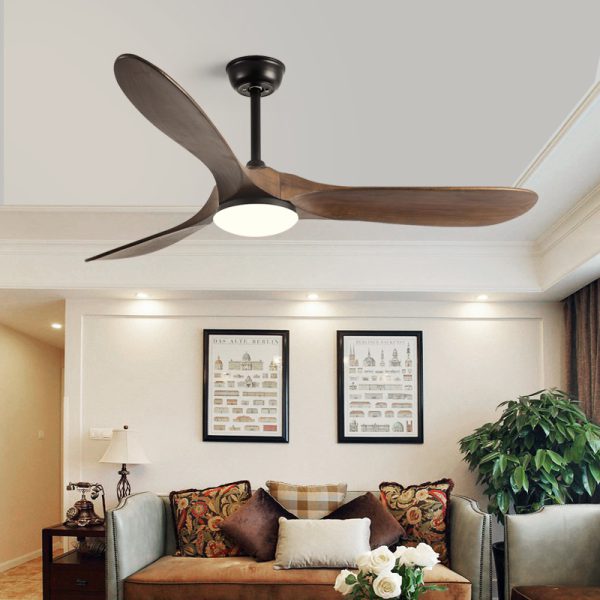 88-Inch Solid Wood Ceiling Fan Light