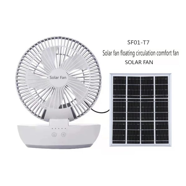 Portable solar fan