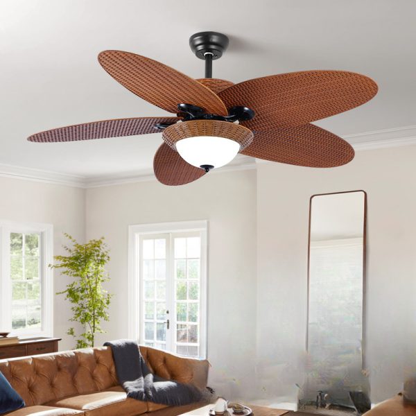 Industrial Style Ceiling Fan Light for Restaurant and Living Room