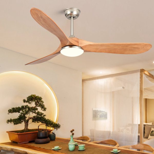 88-Inch Solid Wood Ceiling Fan Light