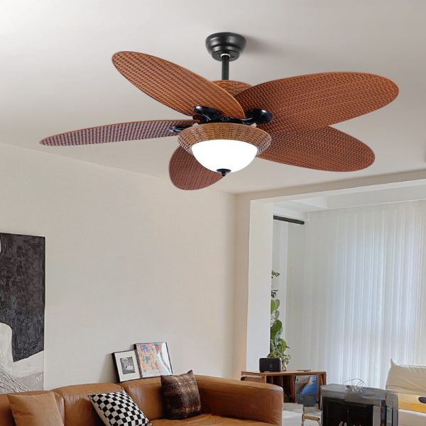 Industrial Style Ceiling Fan Light for Restaurant and Living Room