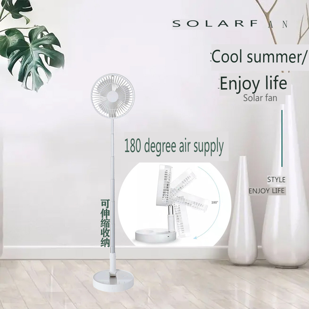 Collapsible Solar Fan with Phone Stand