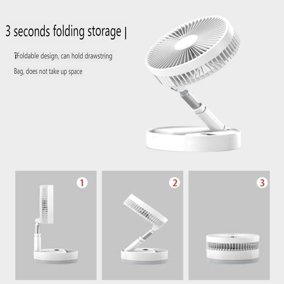 Collapsible Solar Fan with Phone Stand