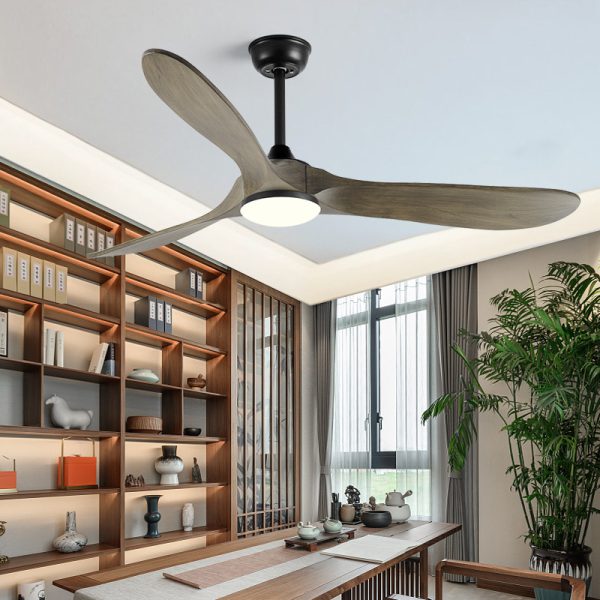 88-Inch Solid Wood Ceiling Fan Light