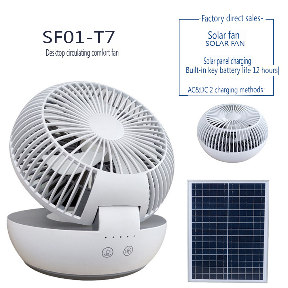 Portable Solar Foldable Desktop Fan 