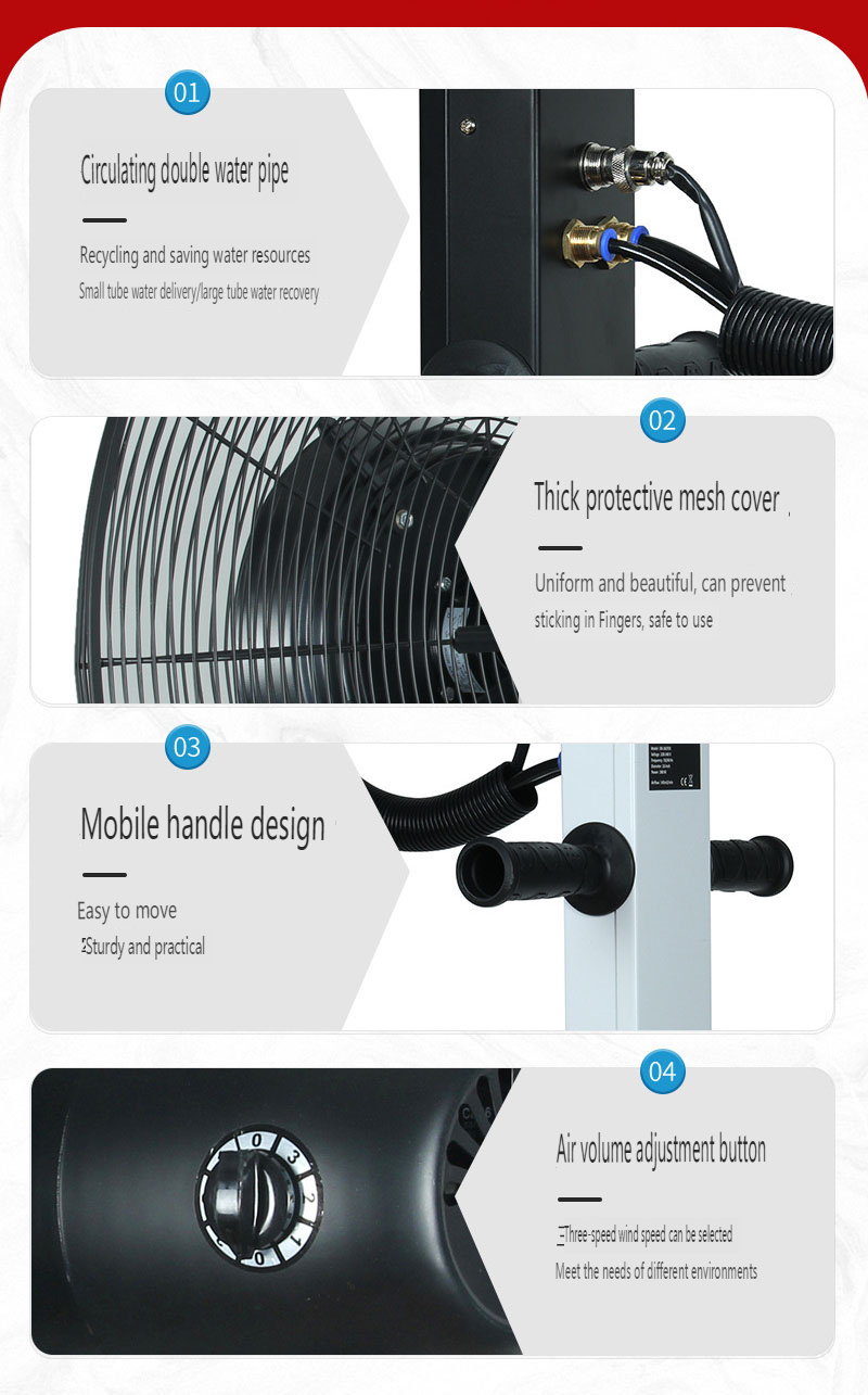 Outdoor mist fan